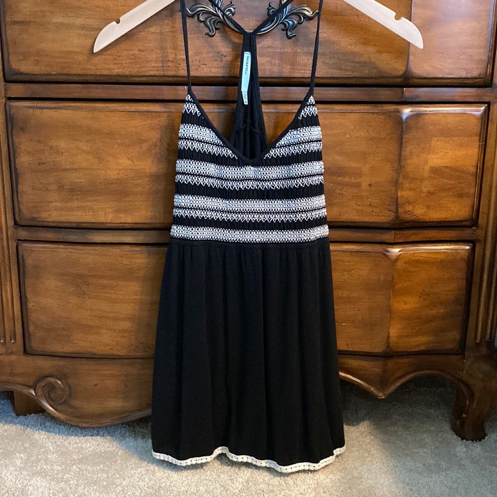 Maurices Black and White Racer Back Tank